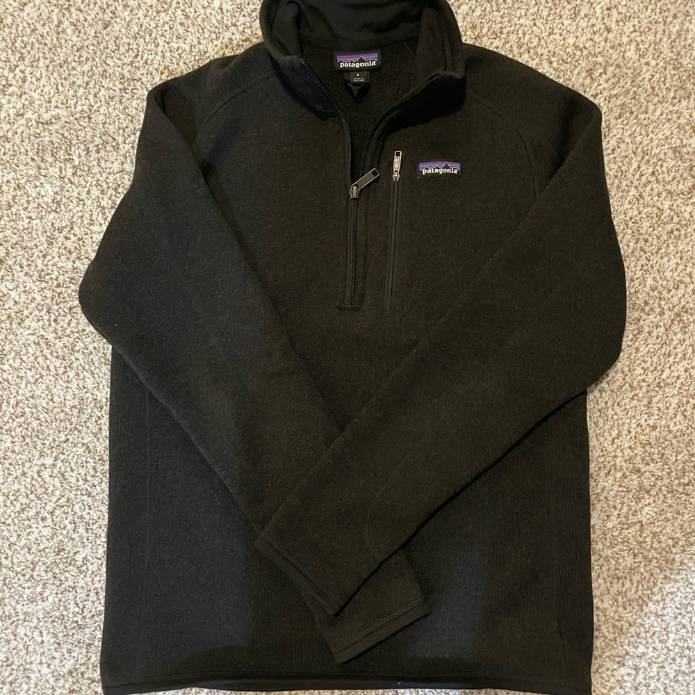 Patagonia Black Fleece Quarter-Zip Pullover
